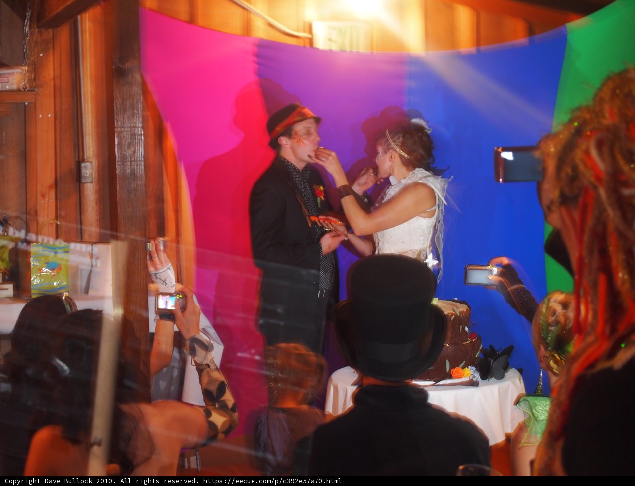 The Newlyweds Celebrate with Cake at the Club