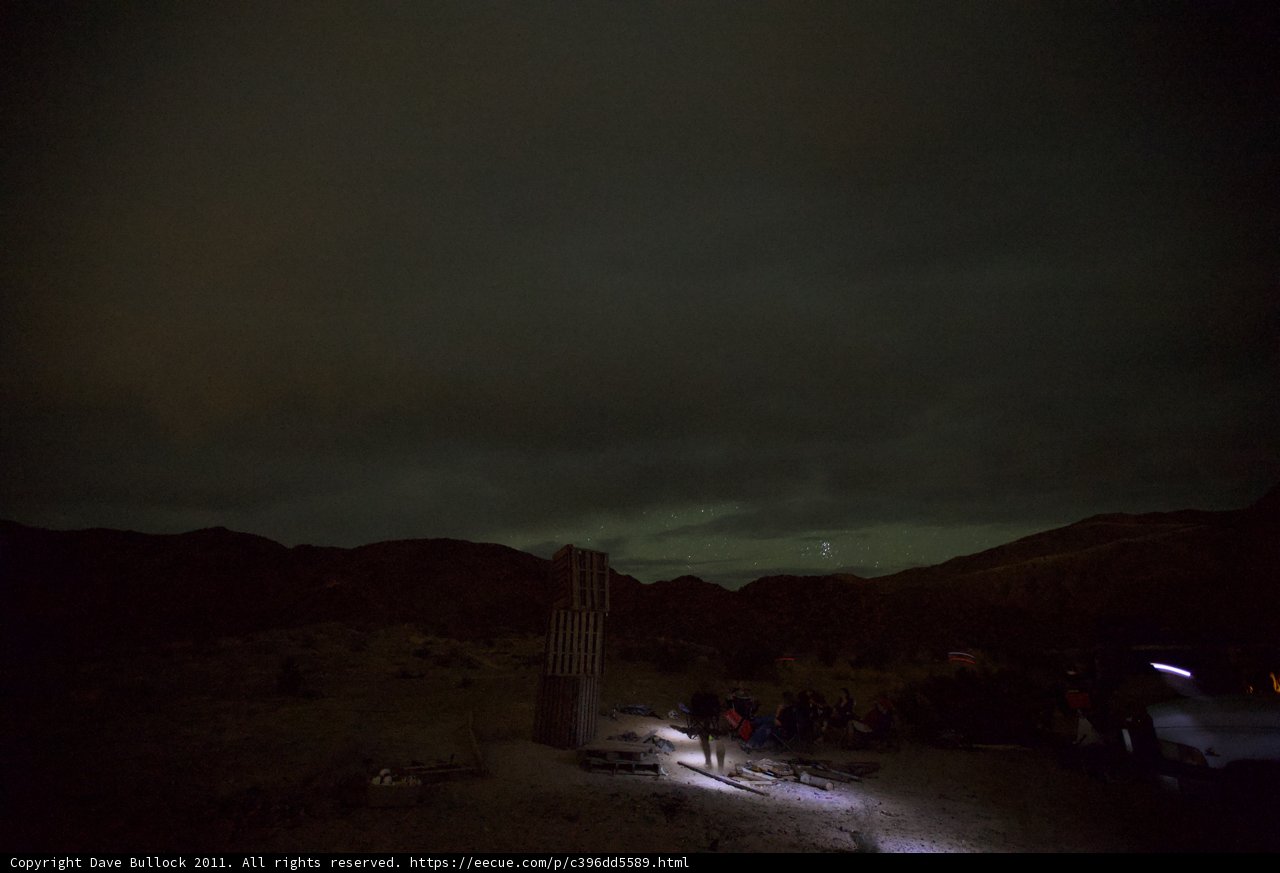 Desert Night Sky Silhouettes