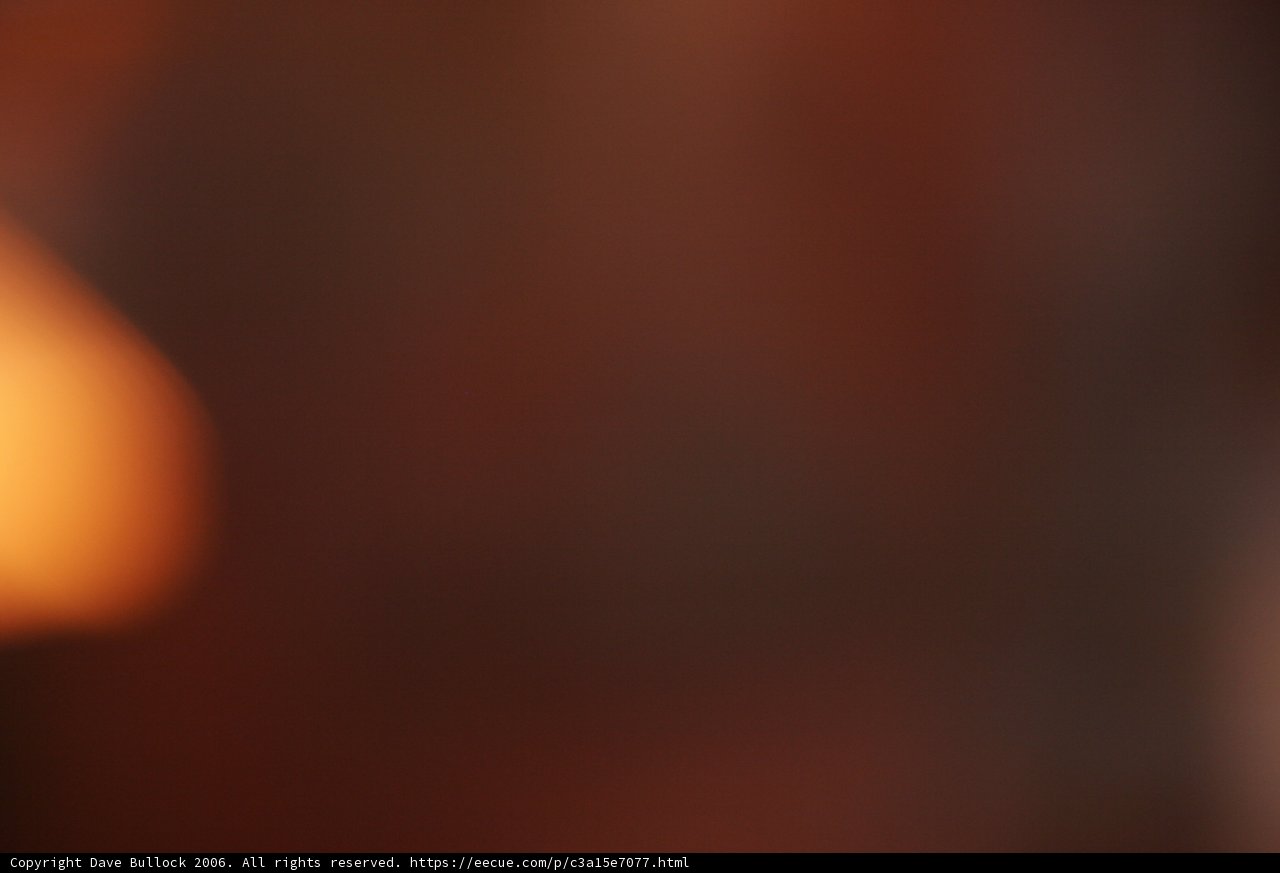 Blurry Flames in the Dark