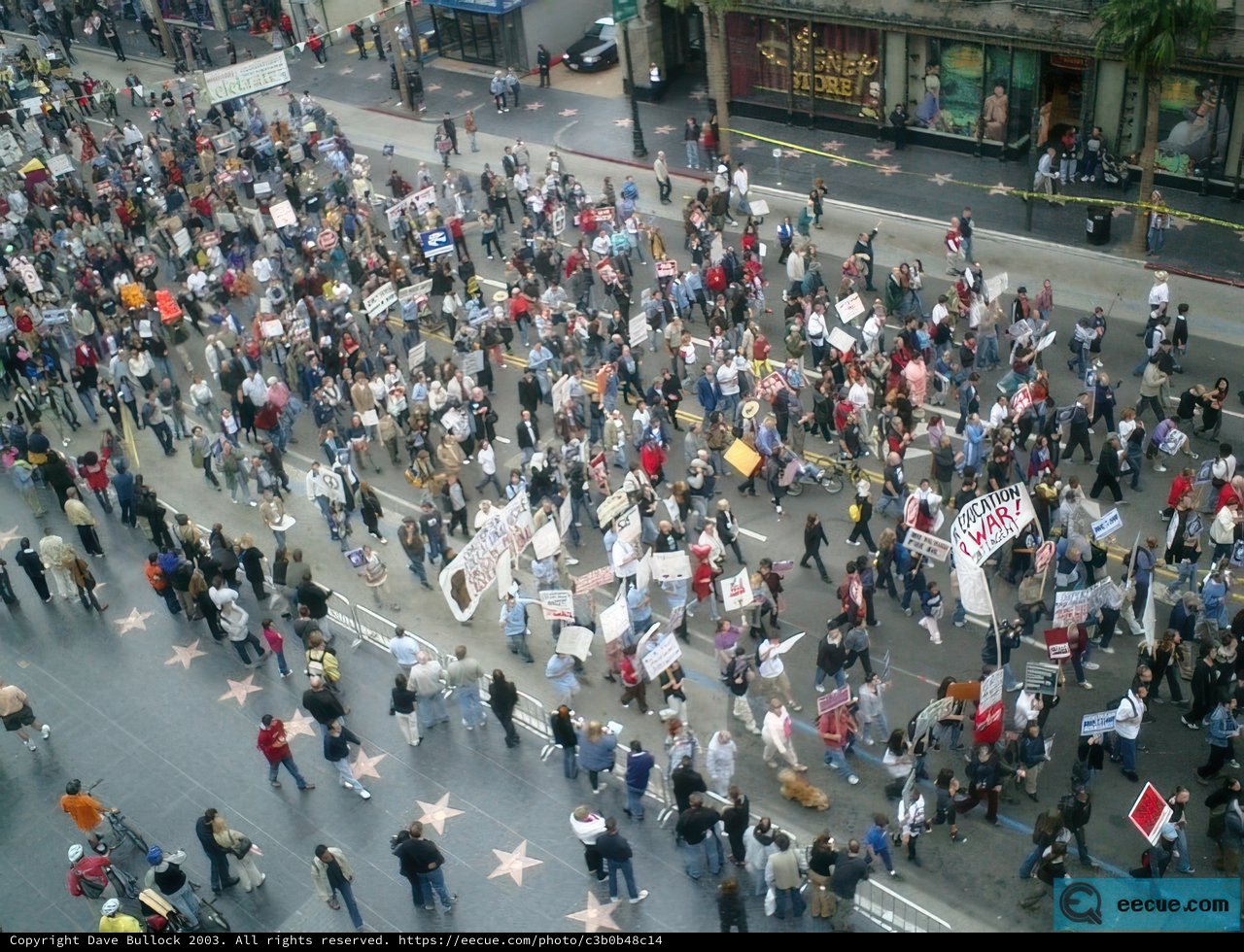 Massive Protest in Downtown City
