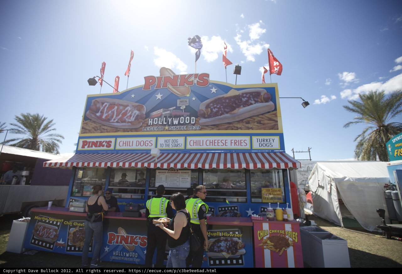 The Dunkin Donuts Kiosk at Coachella 2012