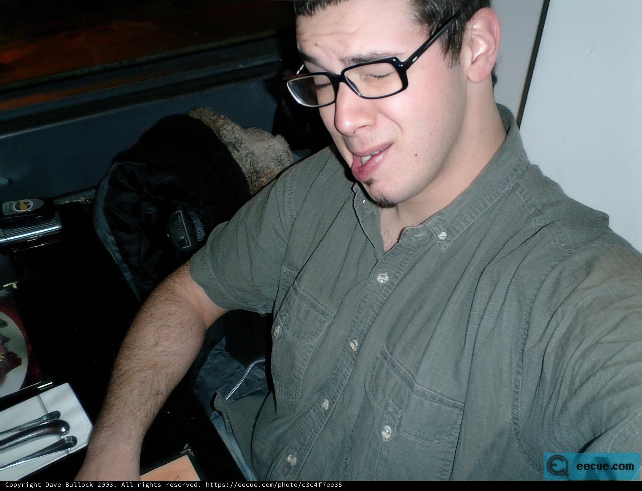 Green Shirt and Glasses
