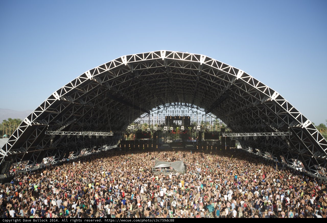 A Sea of Fans at Coachella Music Festival