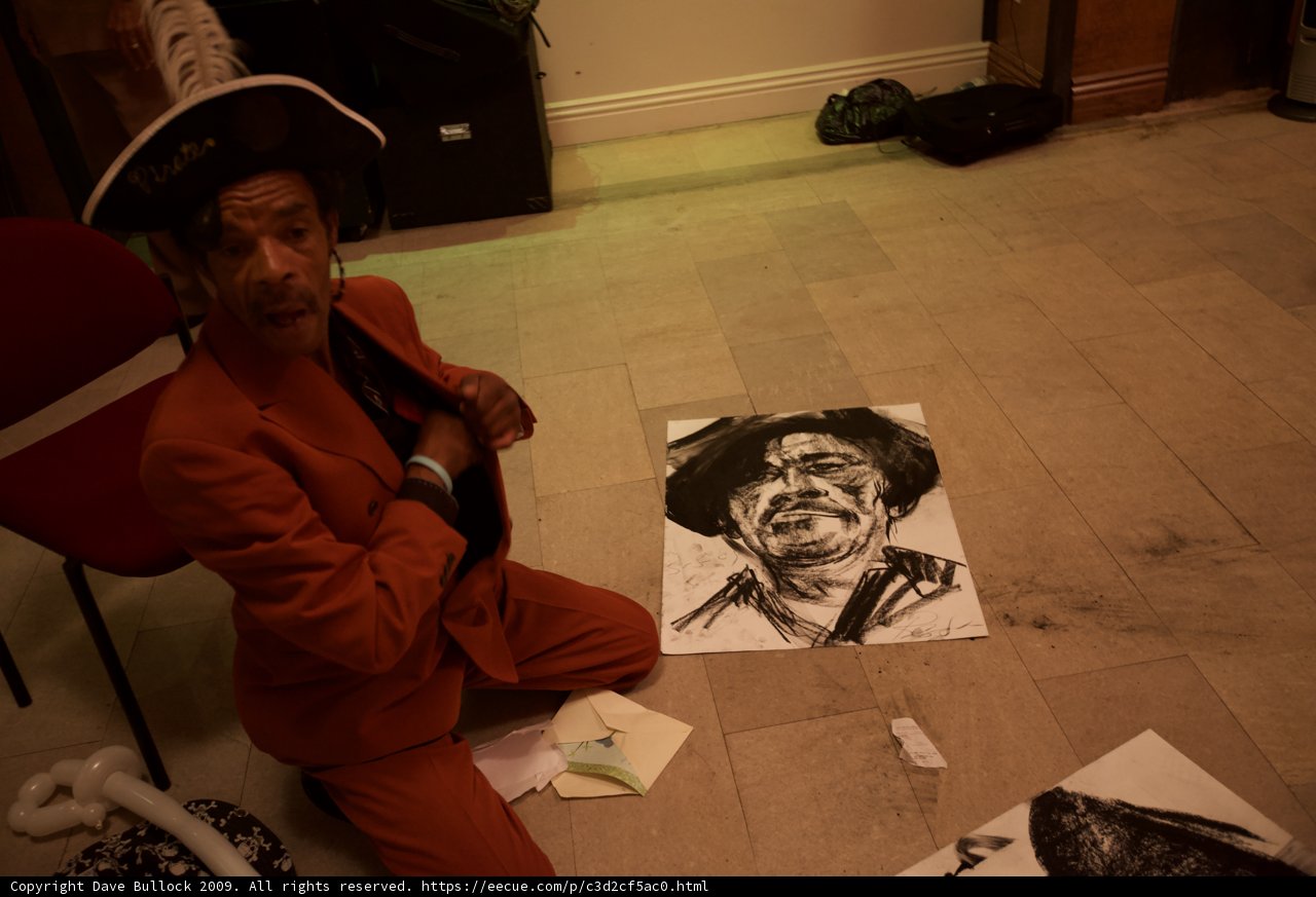 Portrait of Freddie Stone with Drawing