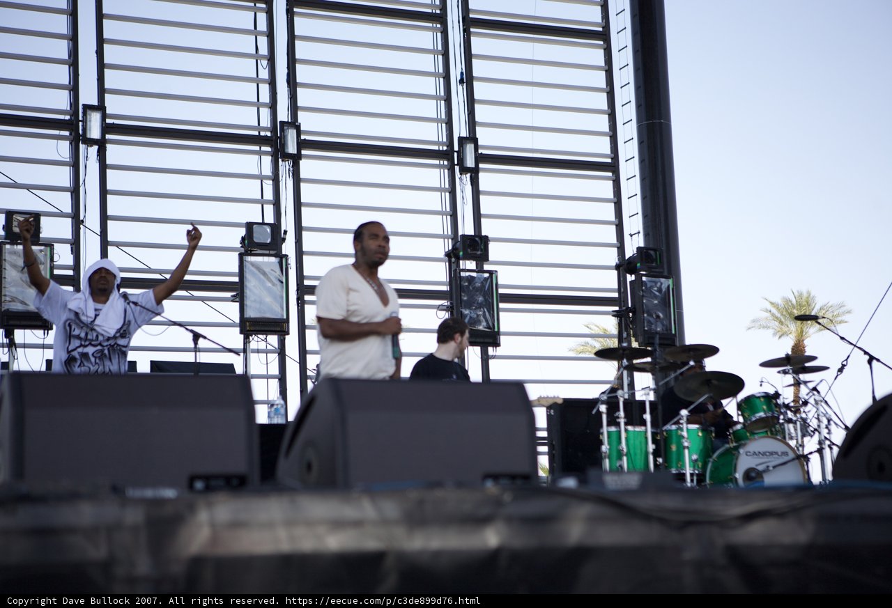 Pharoahe Monch and Band Performing on Coachella Stage