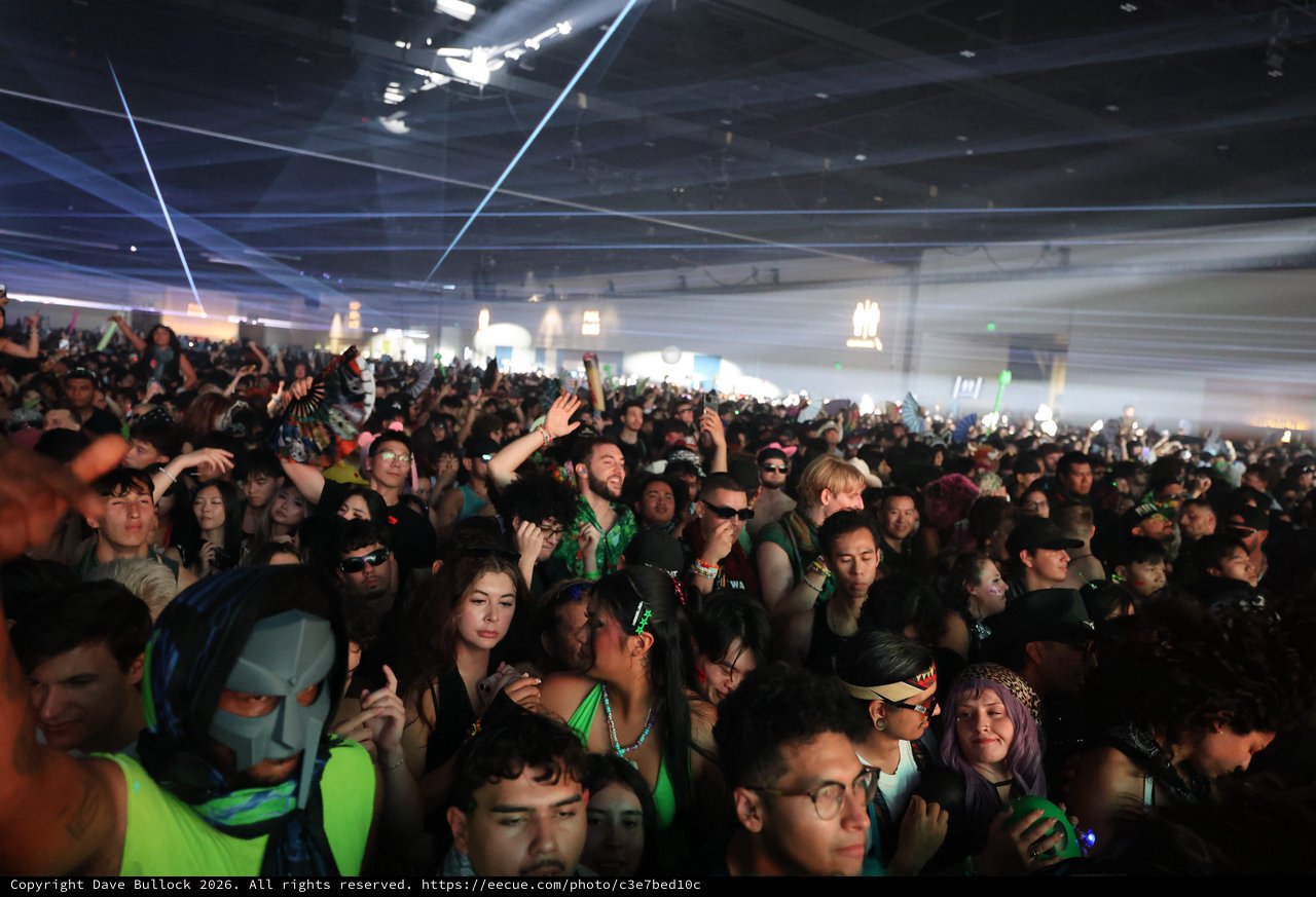 Massive Indoor EDM Crowd at Wobbleland Festival 2026