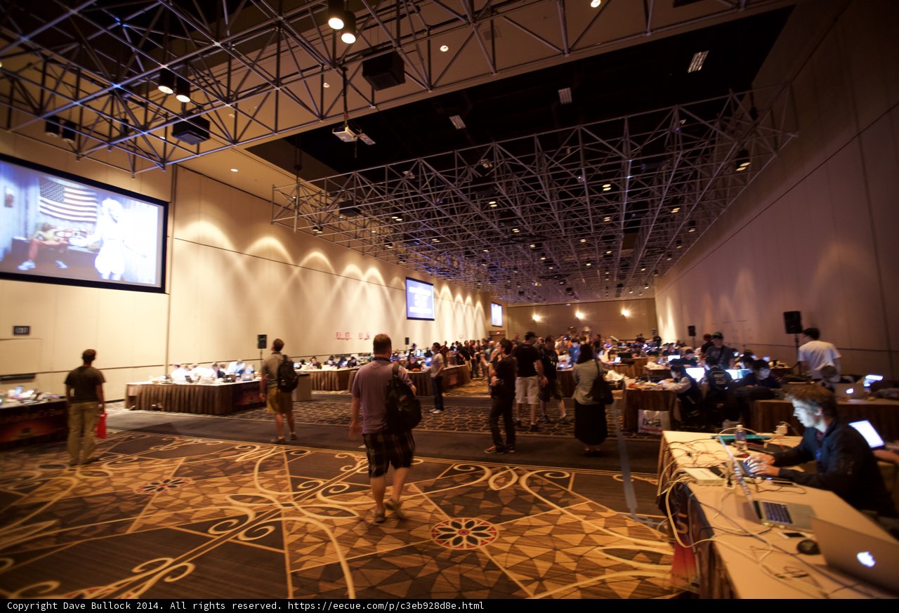 A bustling computer-filled hall