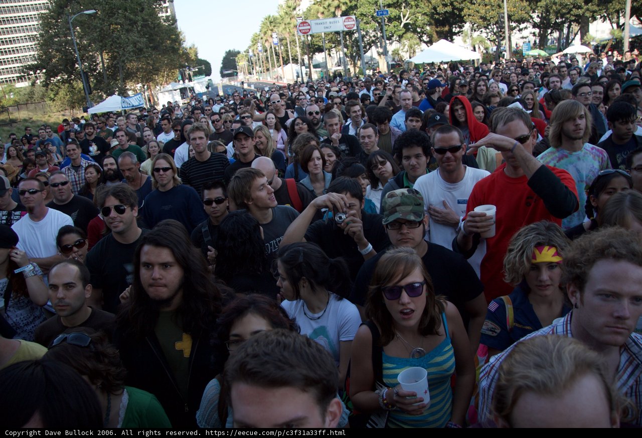 Massive Crowd Watching Concert