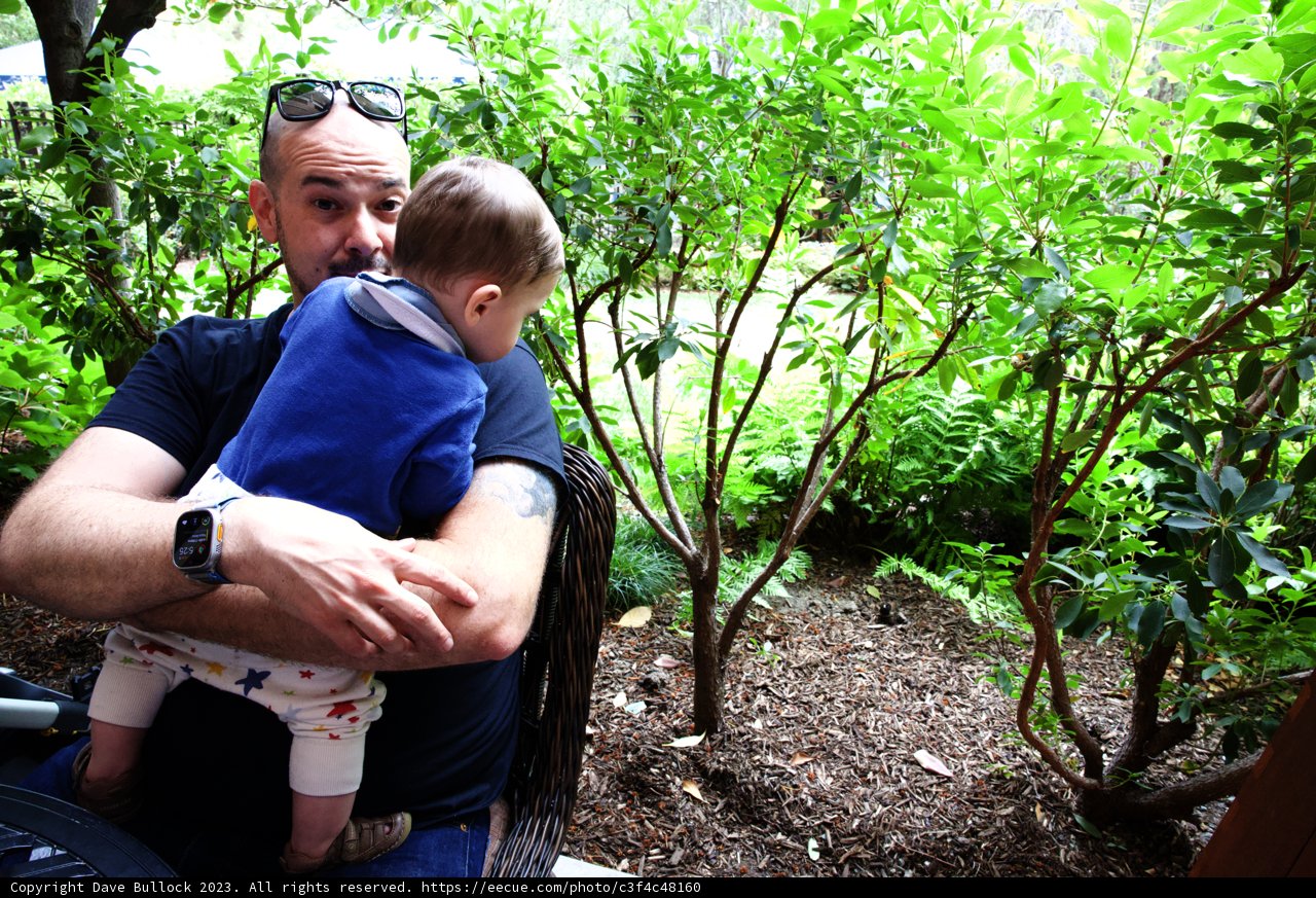 Magical Family Moment in the Disneyland Garden