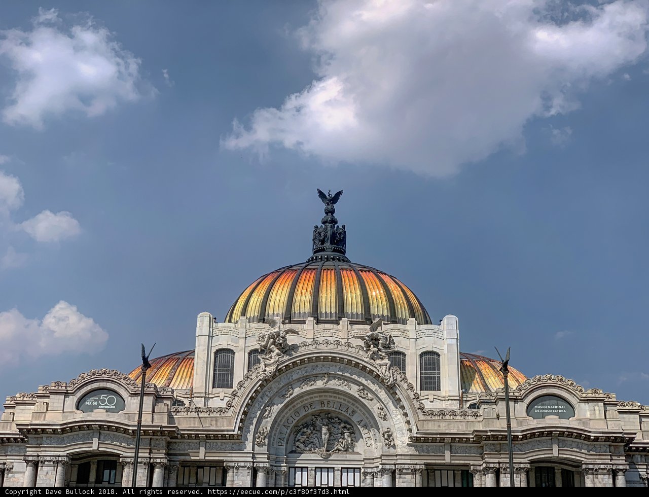 Golden Dome in the Heart of Mexico City