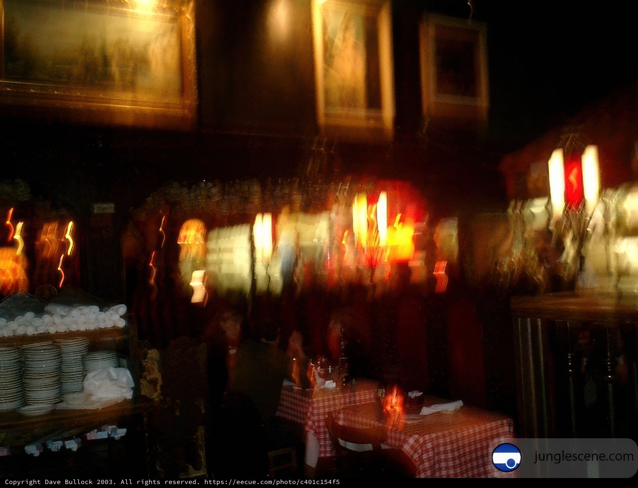 Blurry Night Out at the Local Restaurant