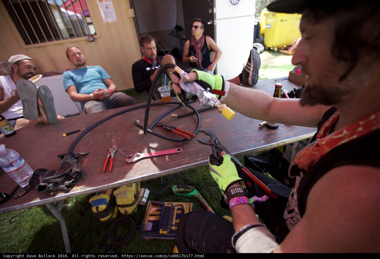Eduardo de la Riva and the Tool Table