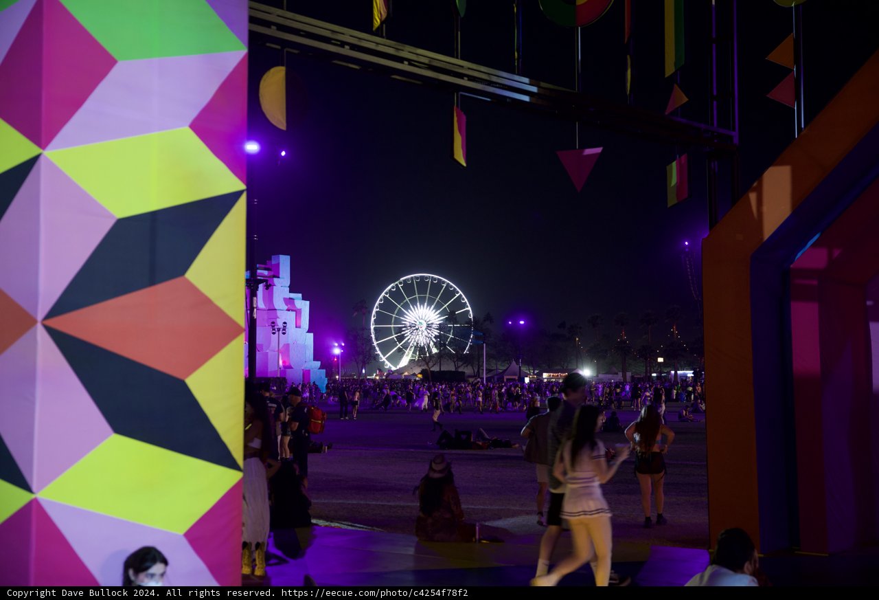 Nighttime Revelry at Coachella 2024: A Kaleidoscope of Colors