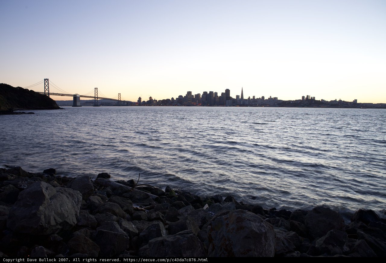 Sunset Bay View from Treasure Island