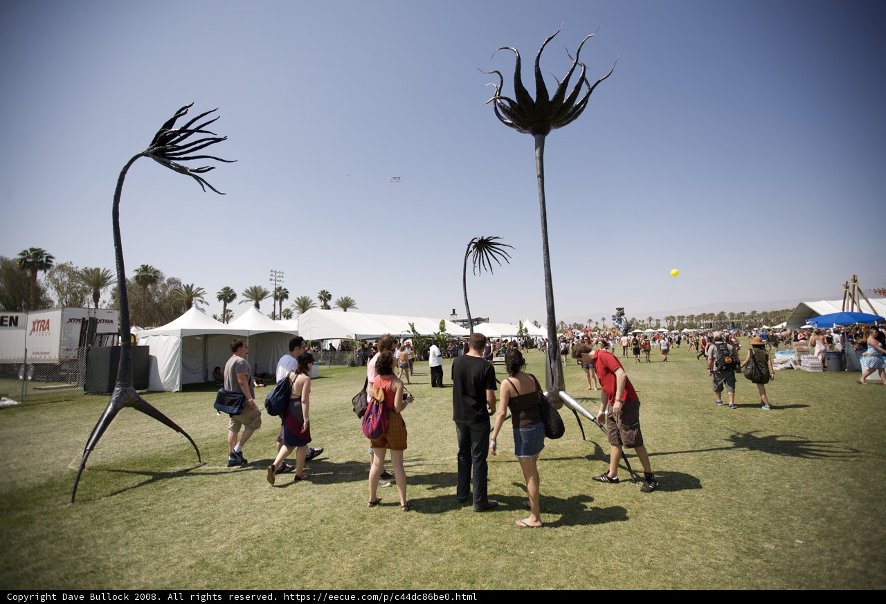 Walking Among Sculptures in Coachella