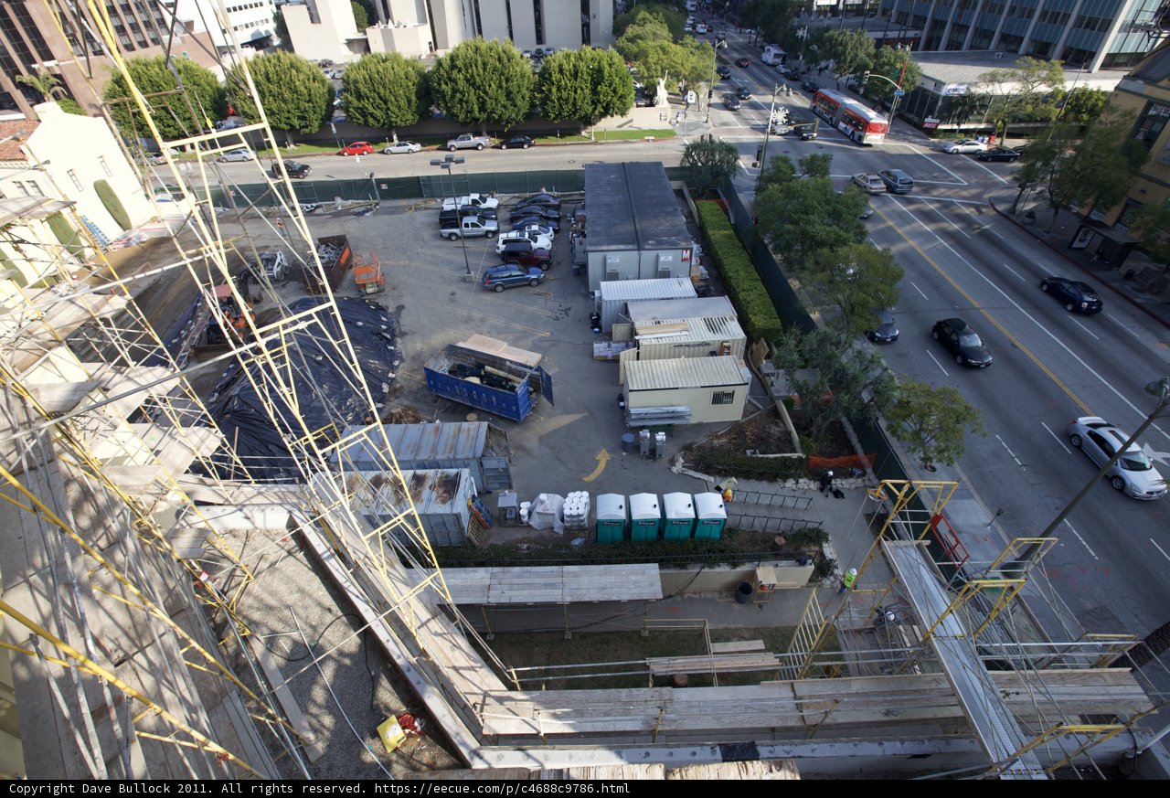 Construction Intersection in the Heart of the City