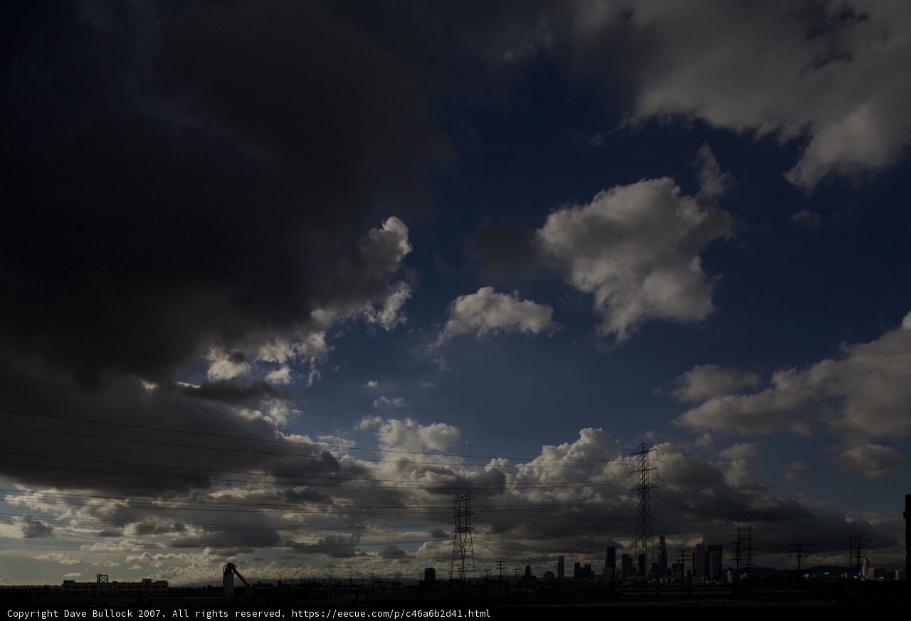 Towers Against the Cloudy Sky