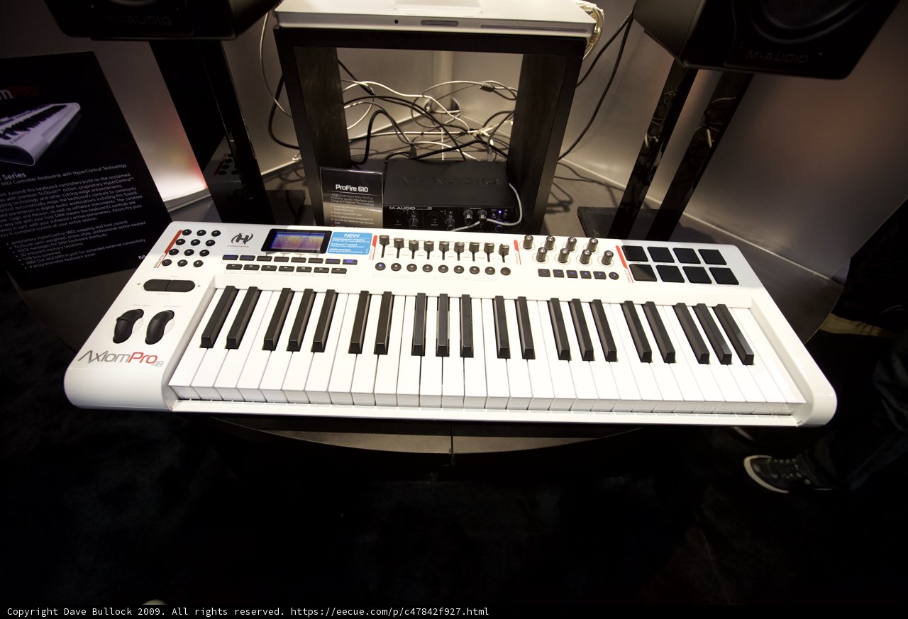 White Electronic Keyboard on Display