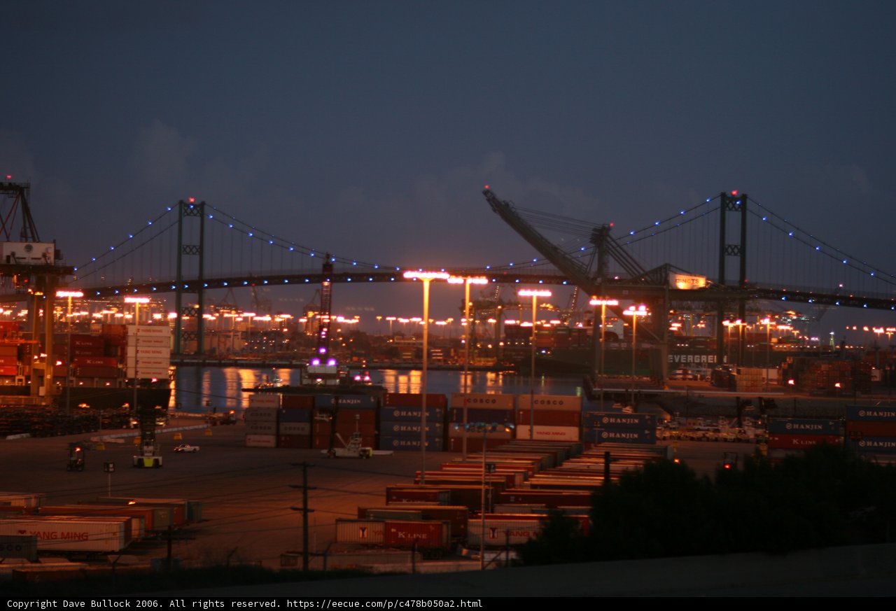 Illuminated Bridge Over the Metropolis