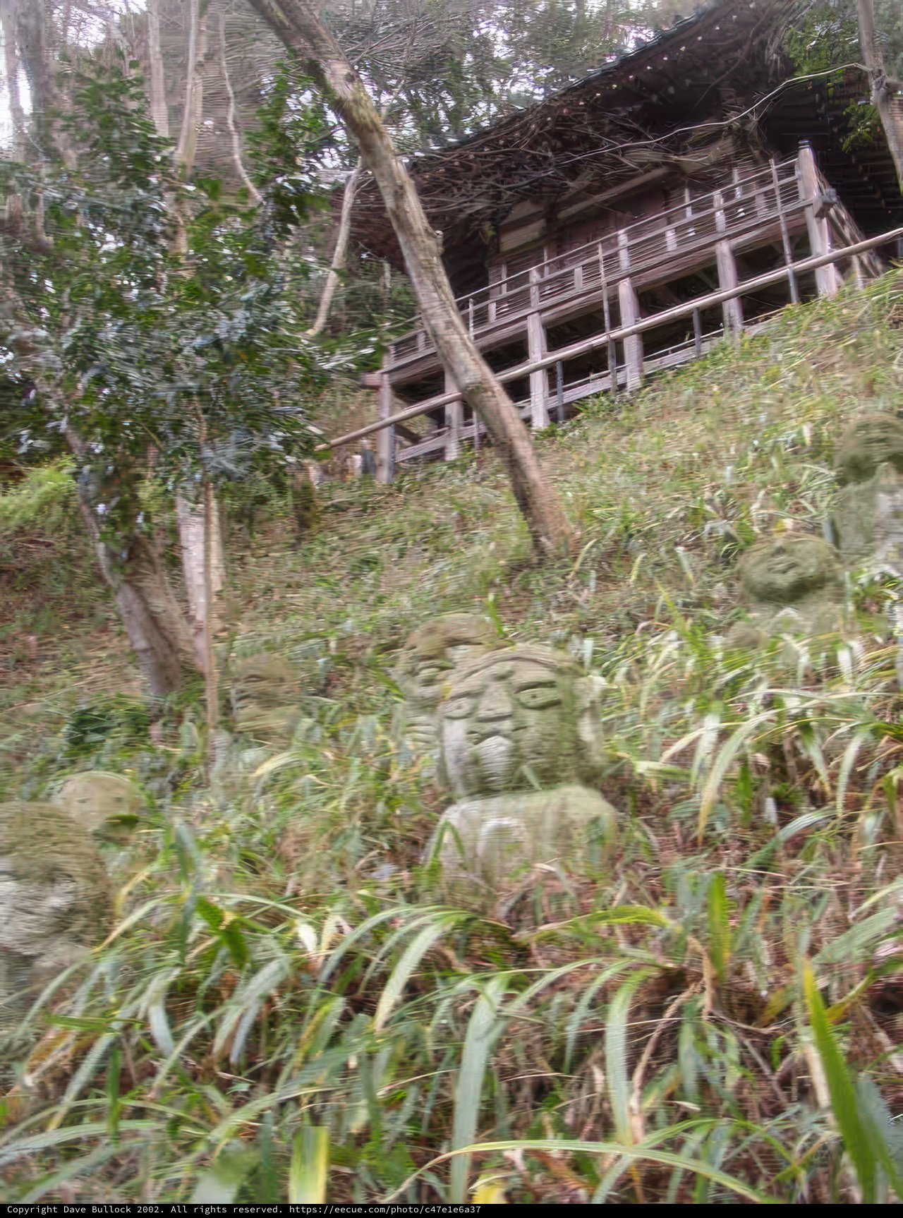 Stone Statues in the Serene Garden