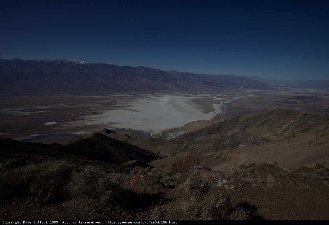 Top of the Mountain in Death Valley