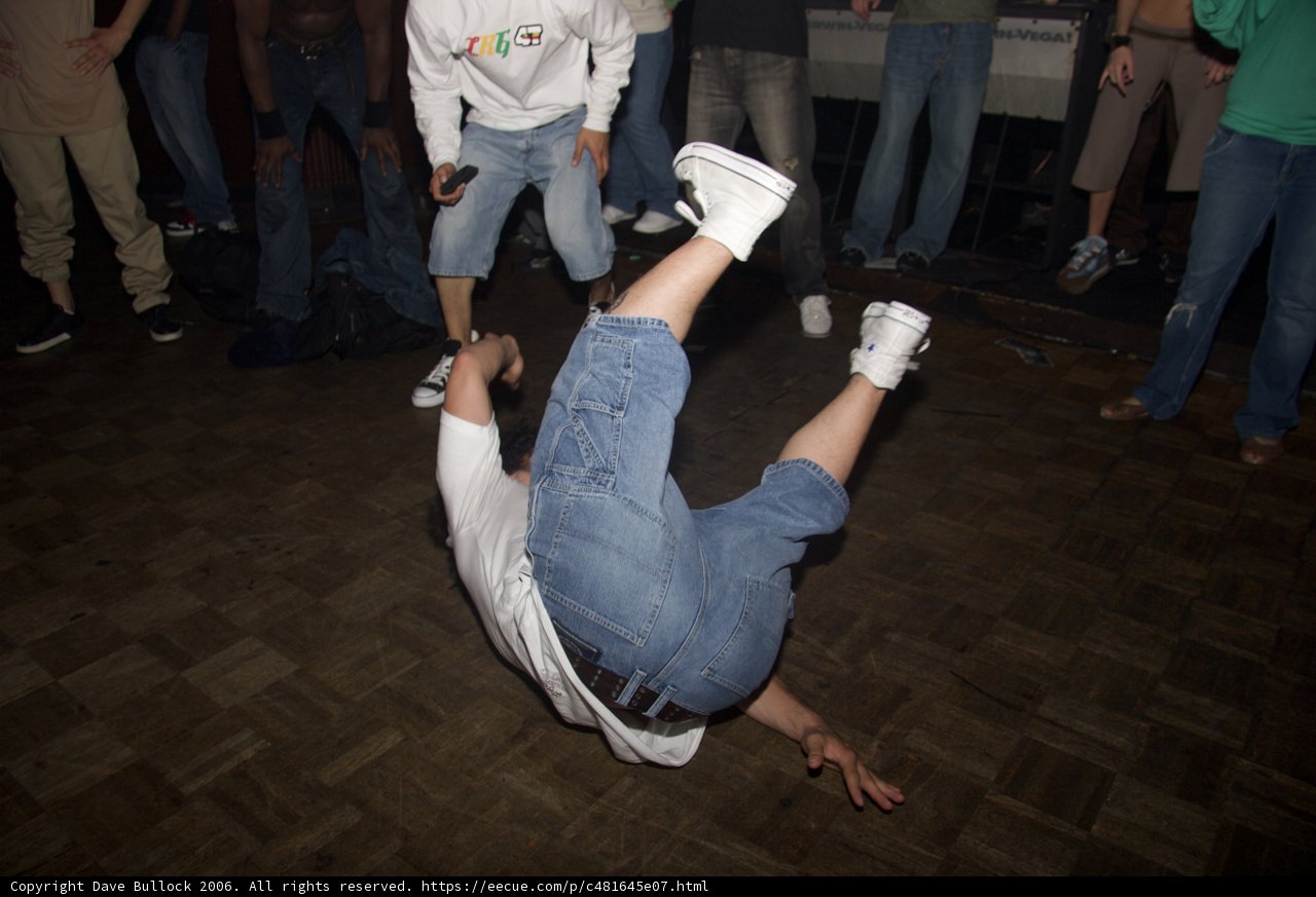 Breakdancer in Jeans
