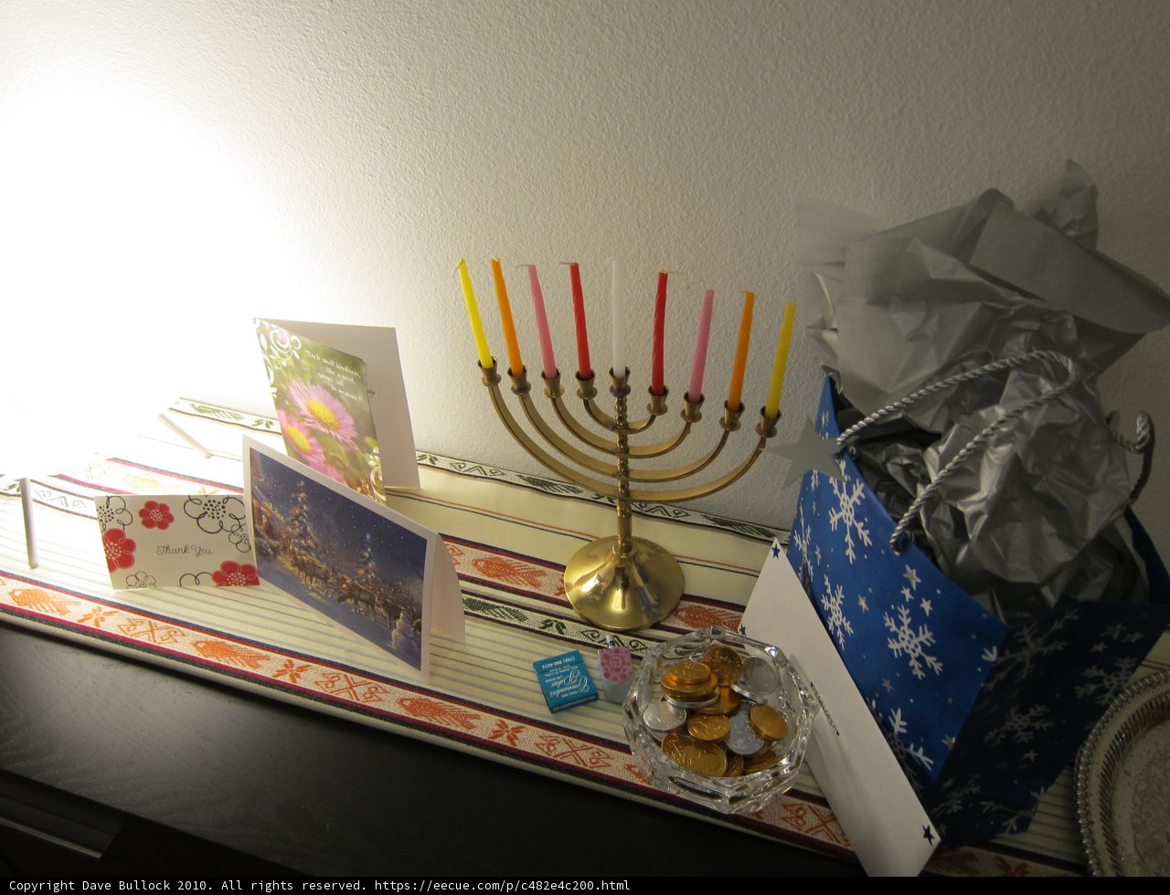 A Festive Hanukkah Display