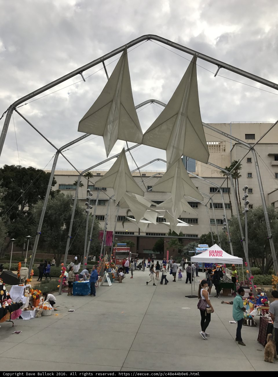 Bustling Outdoor Market in Los Angeles