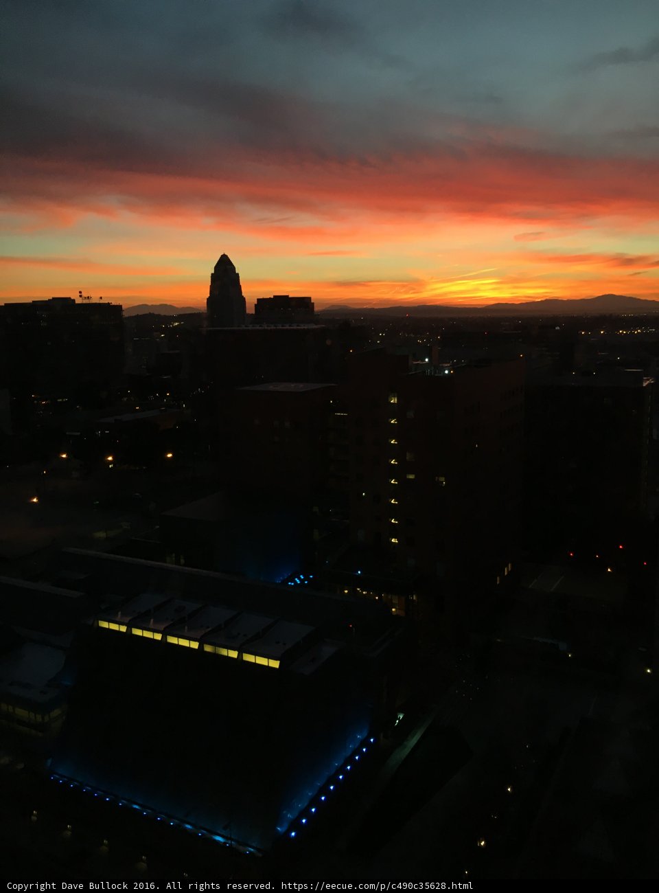 Sunset Skyline of Los Angeles