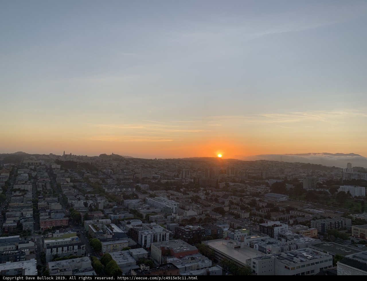 The City of San Francisco Basks in the Golden Hour