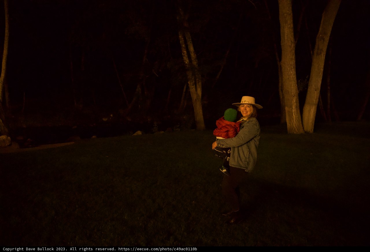Starlit Bond: Mother and Child's Baseball Night