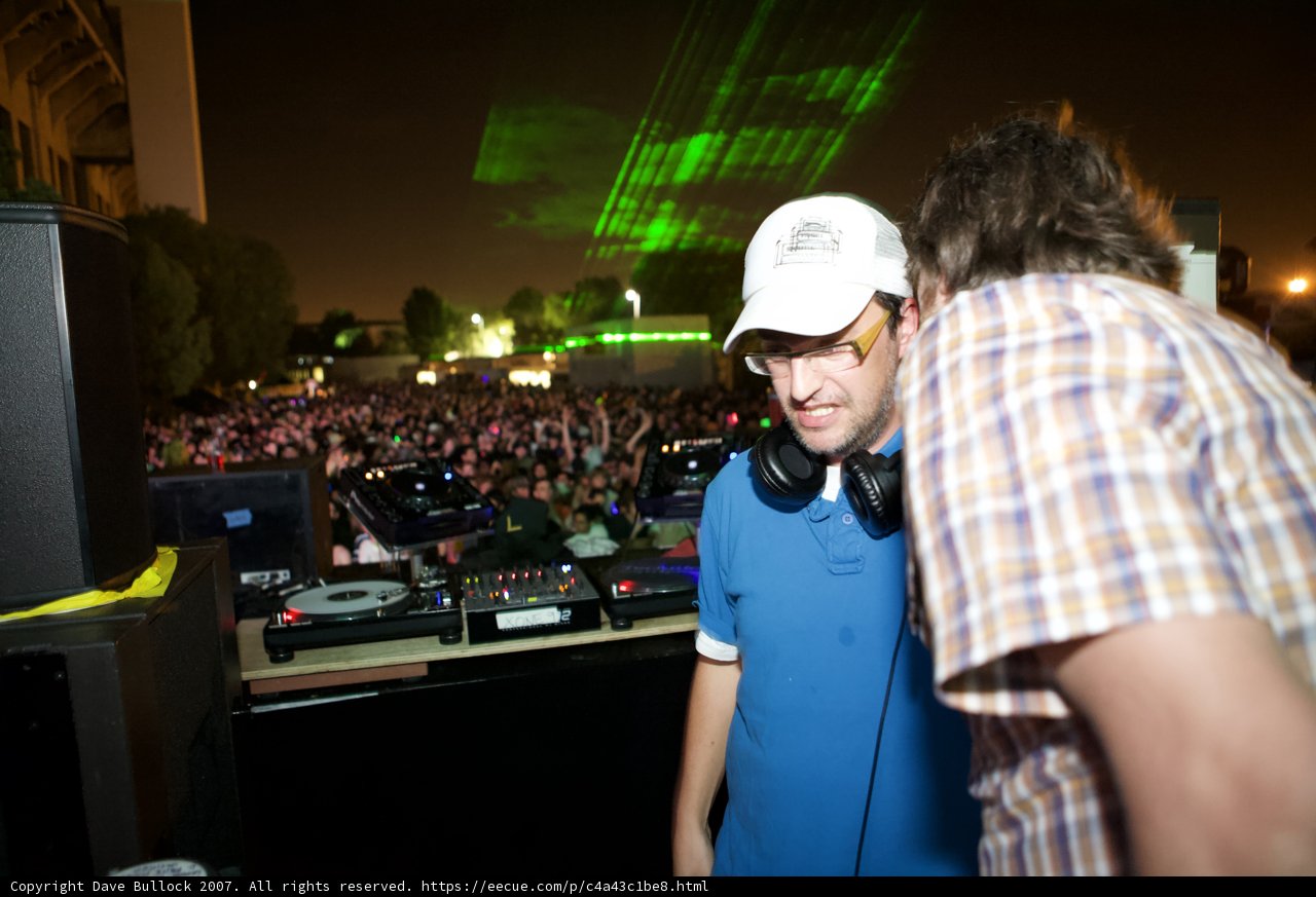 Two Men Get Lost in the Music at EDC Concert