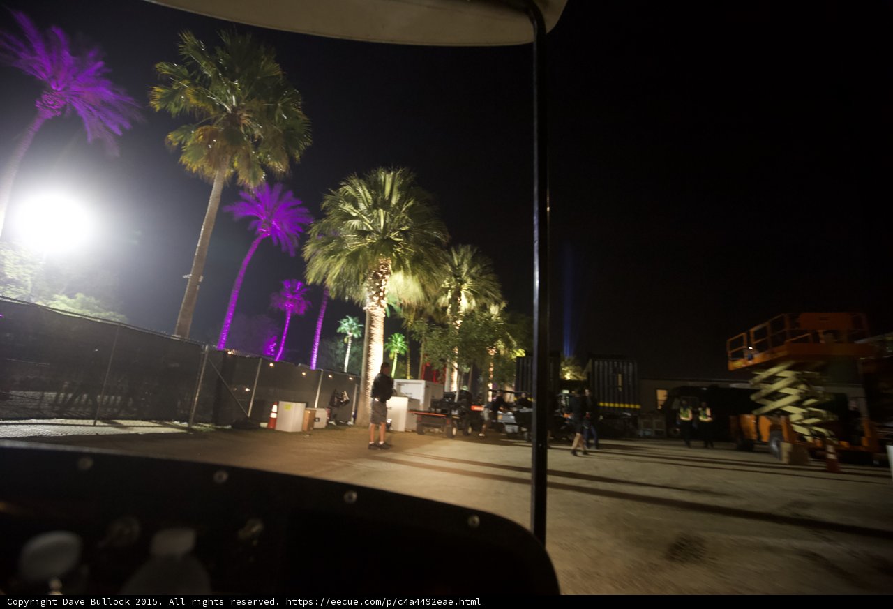 Stage View from Golf Cart at Coachella