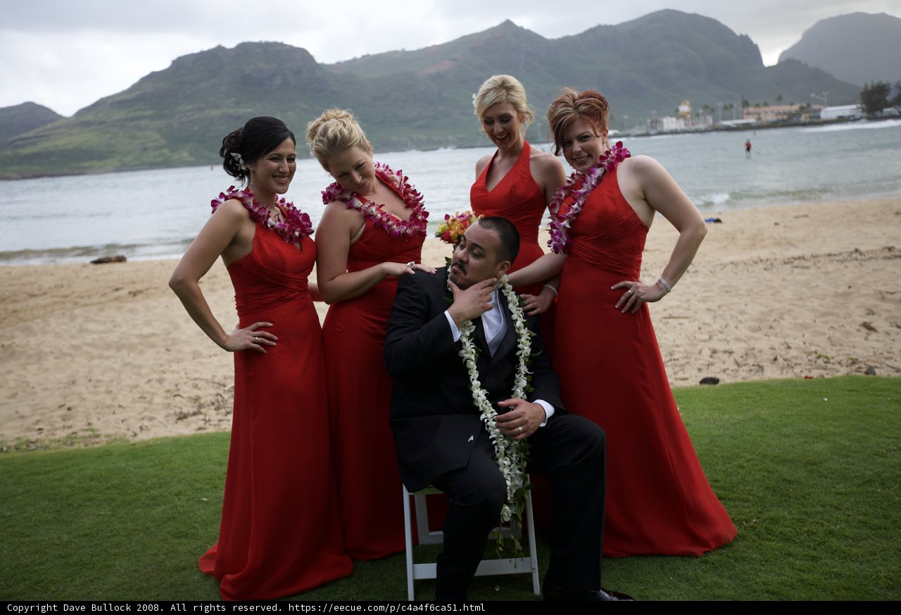 Bridal Party in Red