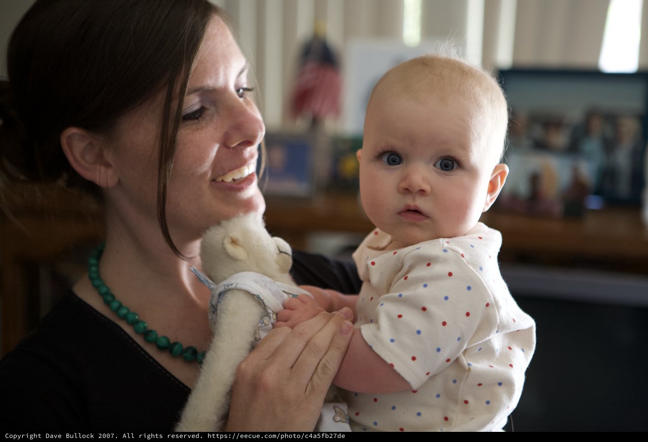 Mother and Baby Share a Tender Indoor Moment