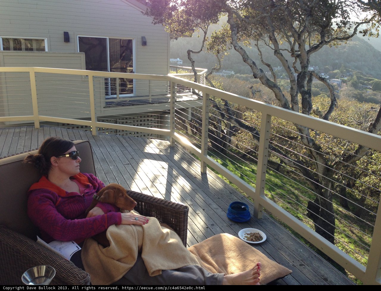 Relaxing on the Porch