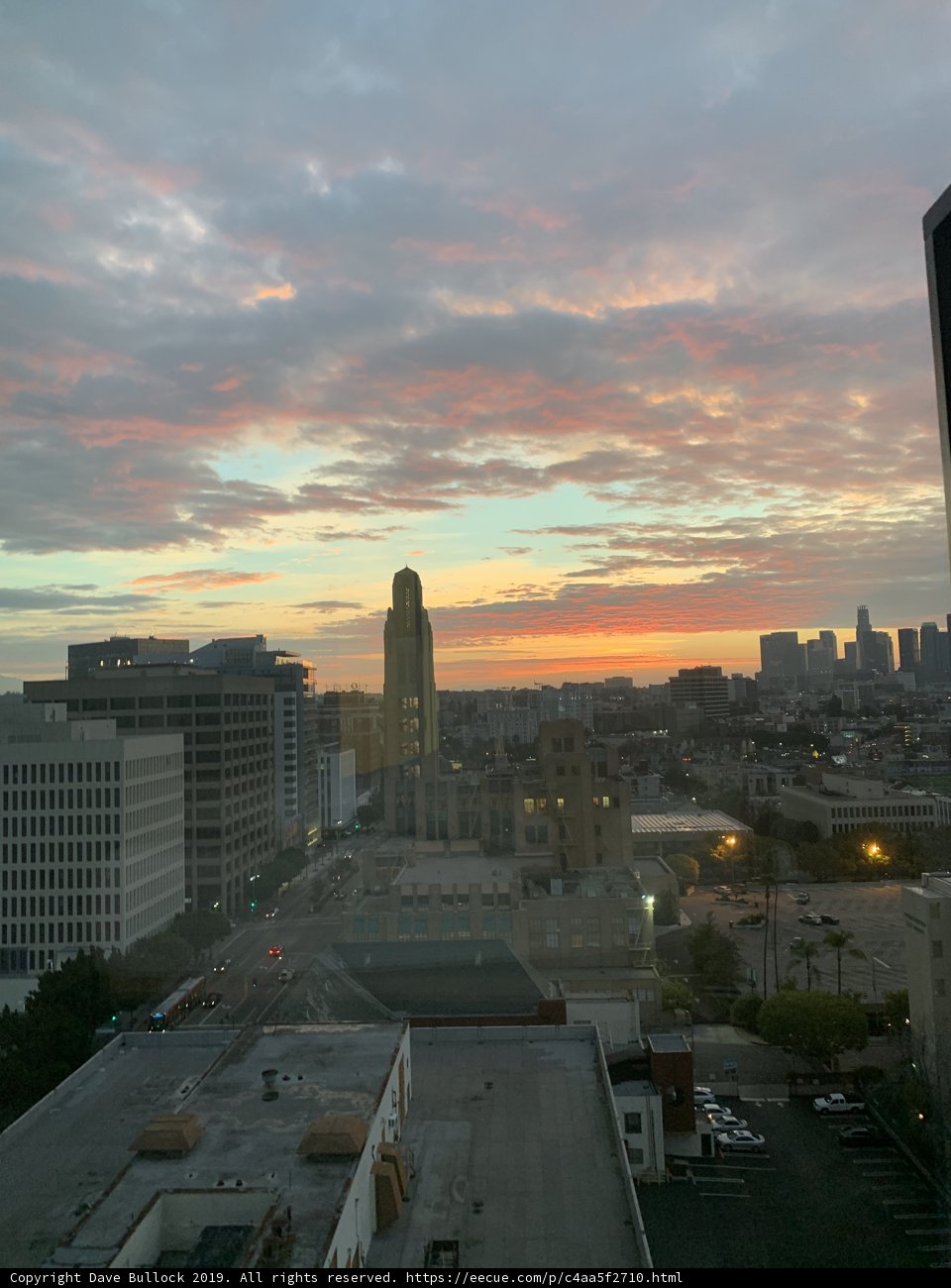 Sunset over LA