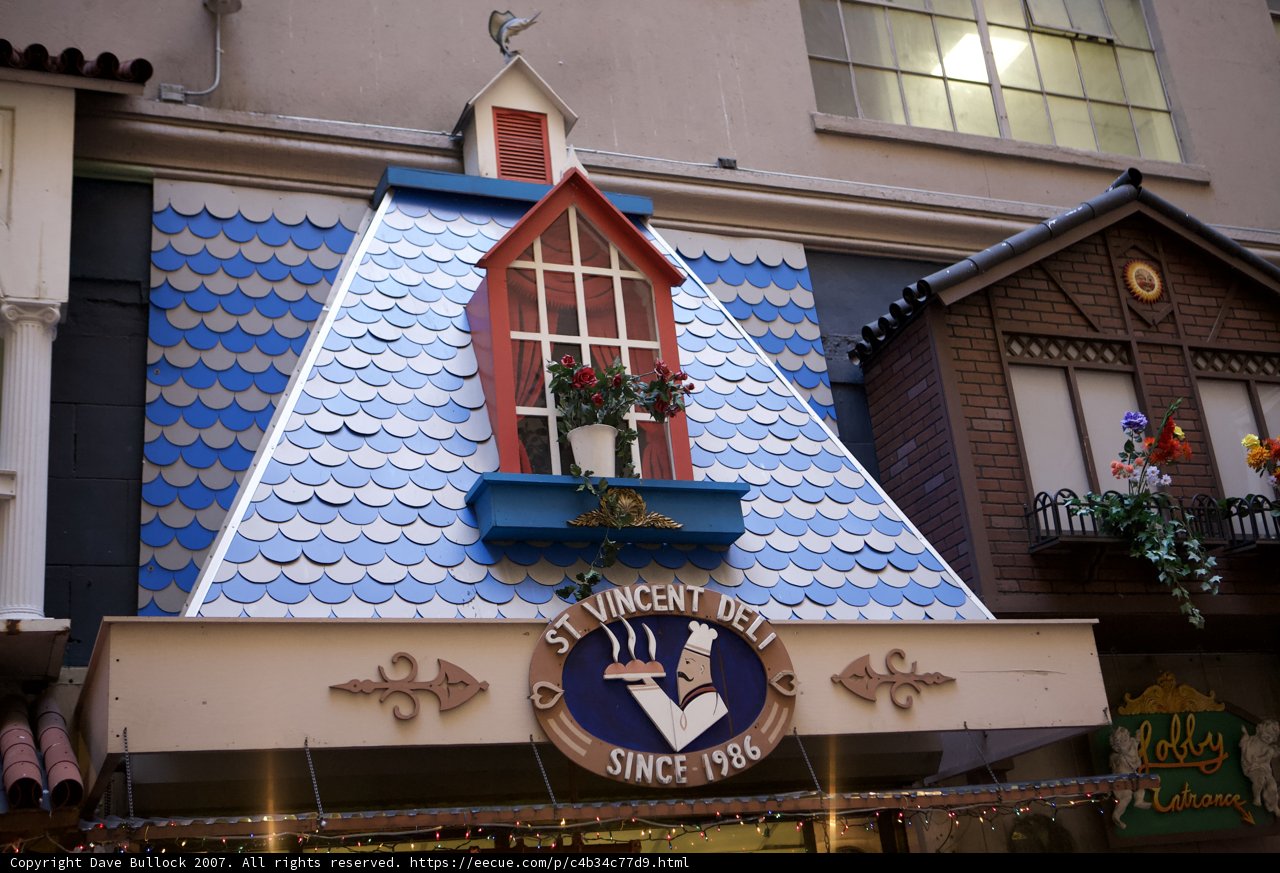 Blue Roof Building with Bird Window