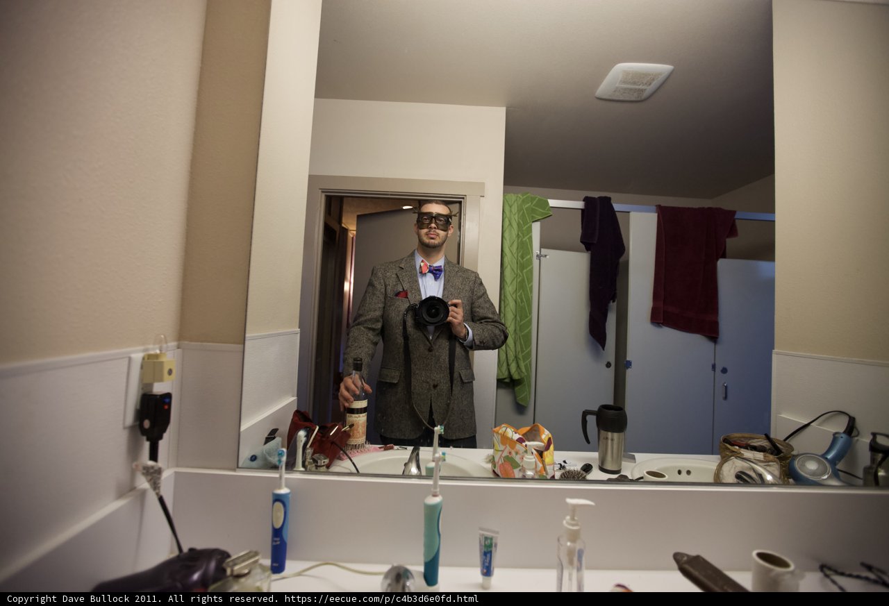 Mirror Selfie on Wedding Day
