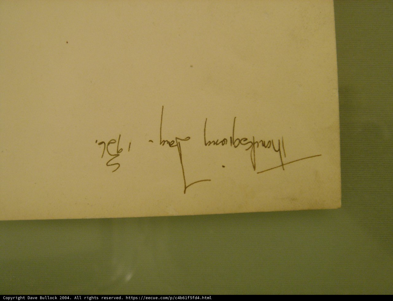 Handwritten Note with Picture