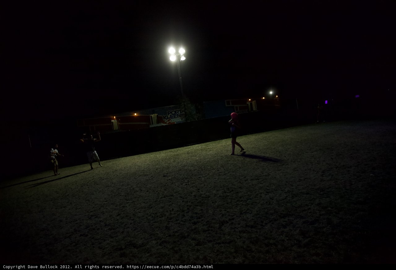 Night Soccer Under the Street Light