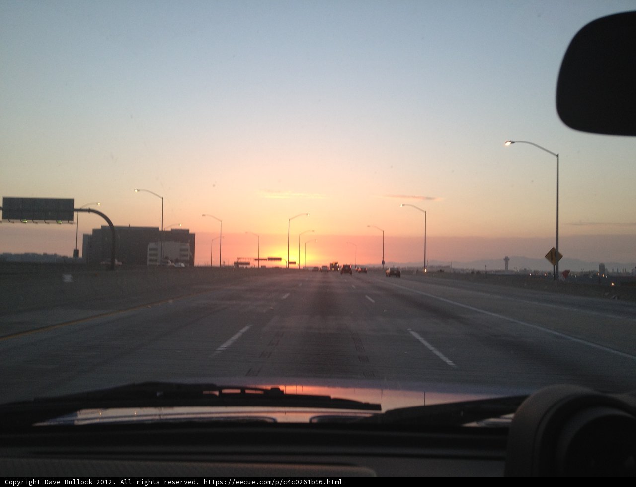 Sunset Drive on the LA Freeway
