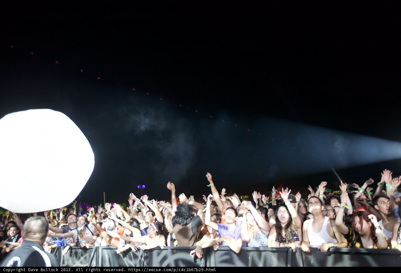 Balloon in the Crowd at Coachella