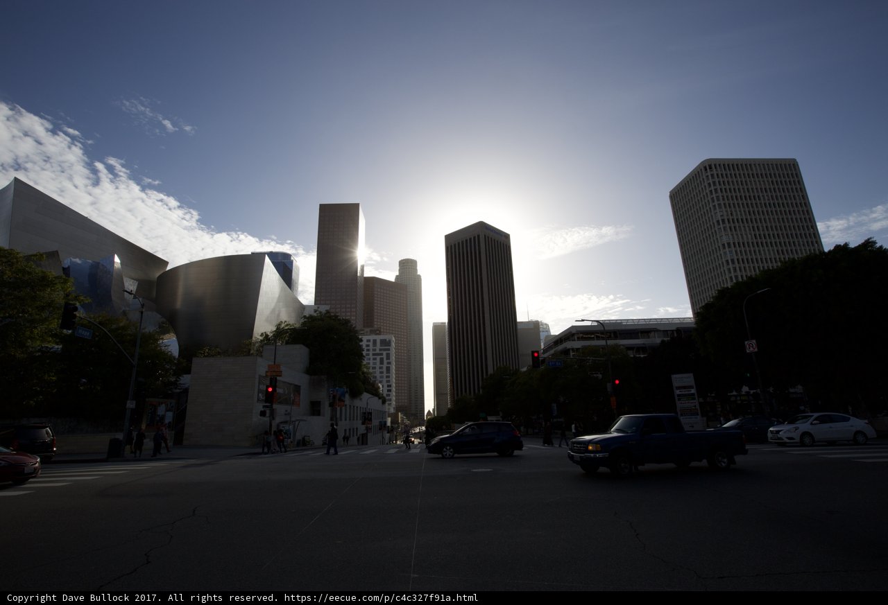 Busy City Street in Los Angeles