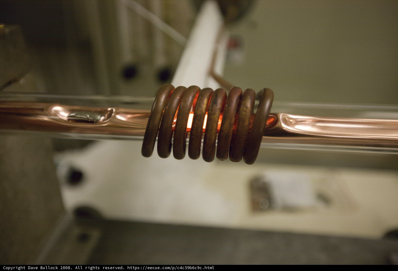 Heating Copper Wire in Metal Coil Machine