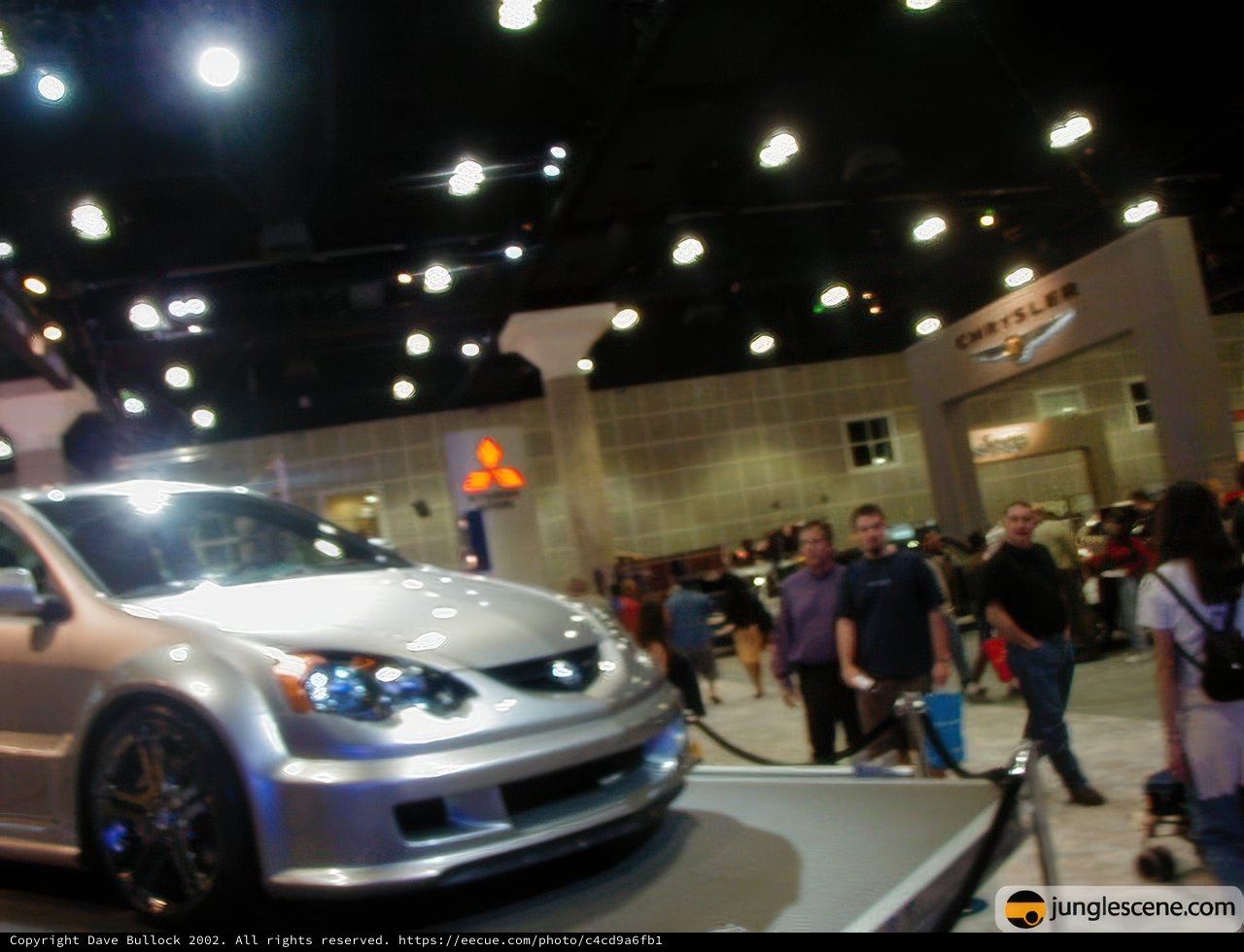 Shimmering Silver Sportscar Steals the Show