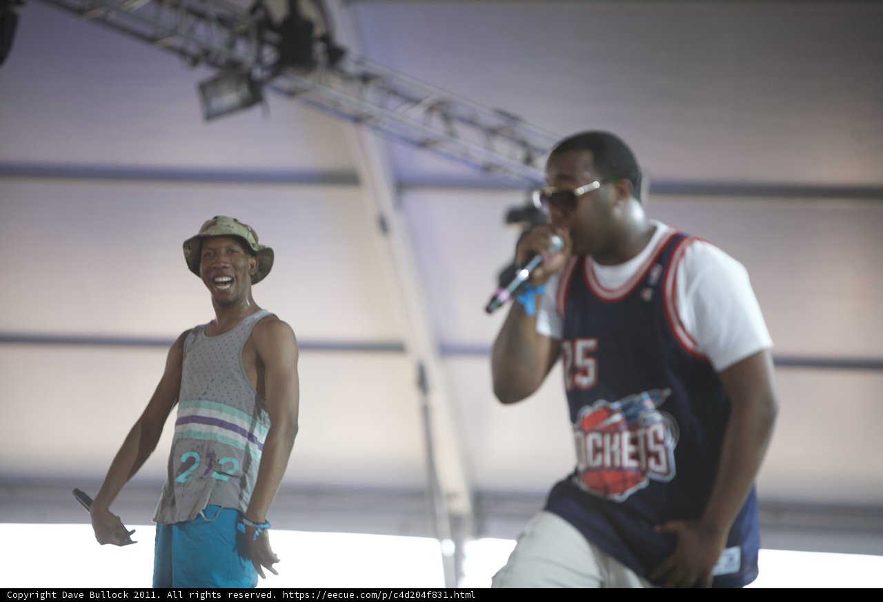 Two Musicians Deliver an Energetic Performance on Stage