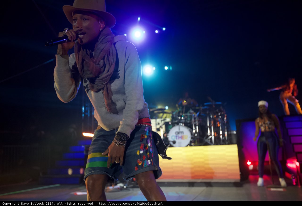 Pharrell Williams Rocks the Crowd at Coachella 2014
