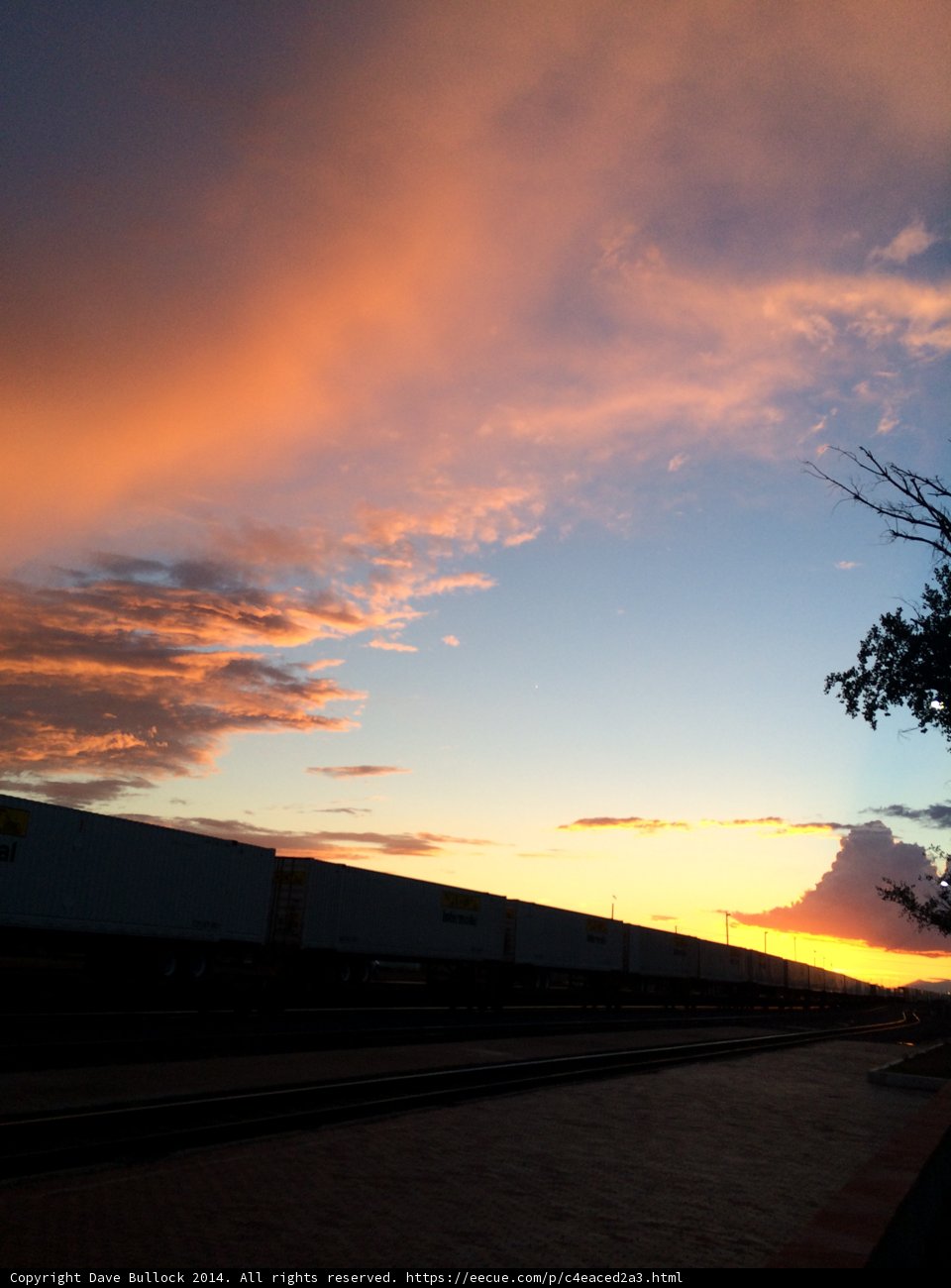 Train Journey through a Mesmerizing Sunset