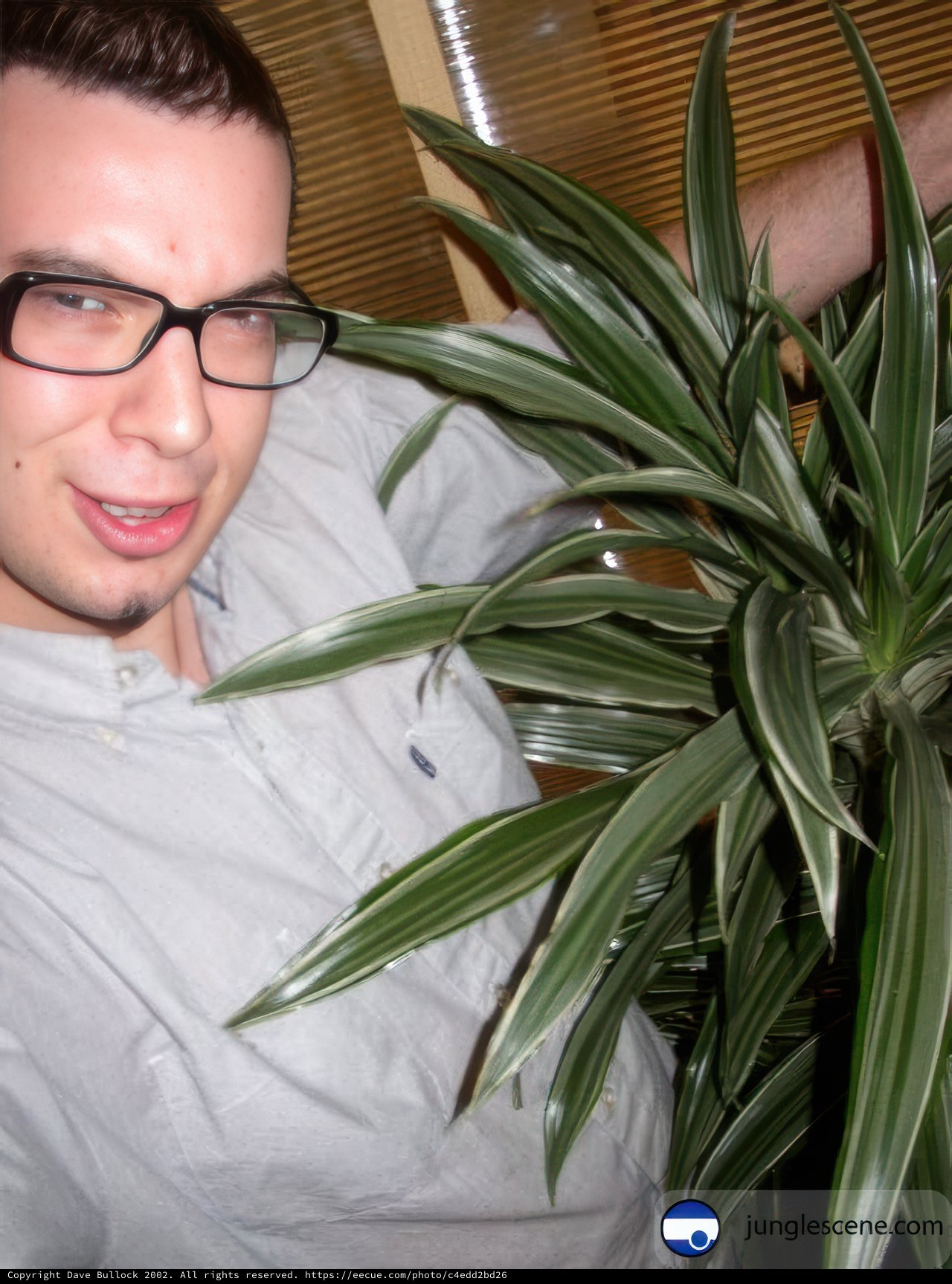 Dave B with His Favorite Potted Plant